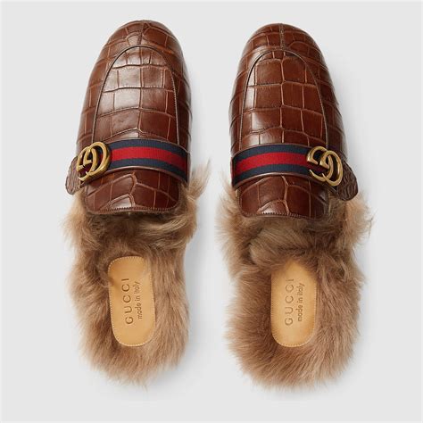 gucci slippers mannen|gucci crocodile slippers.